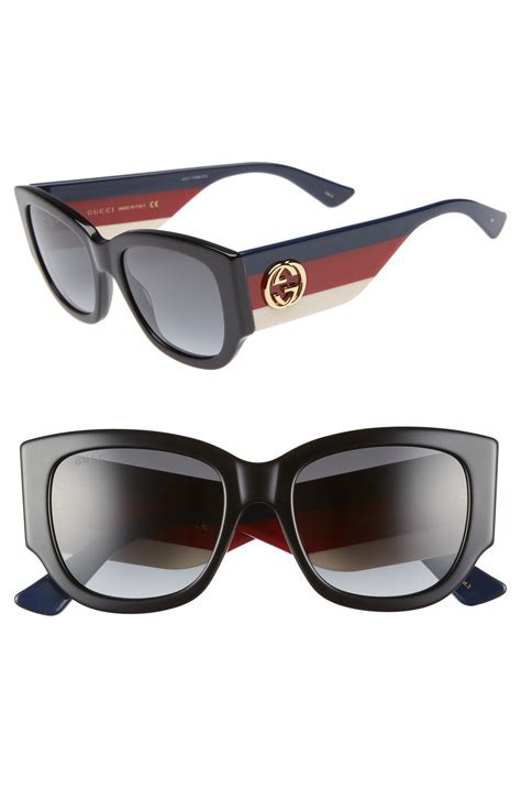 gucci 54mm cat eye sunglasses|gucci 53mm designer sunglasses.